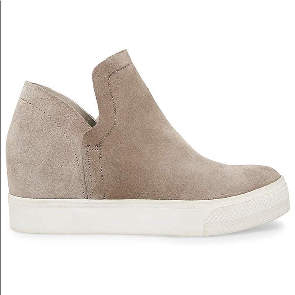 STEVE MADDEN Wrangle Wedge Sneaker In Taupe - Picture 8 of 8